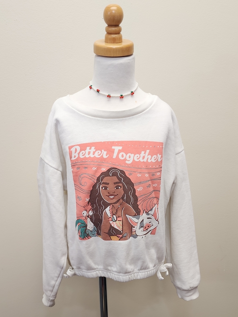 Disney Moana 2 Better Together Sweatshirt Girls Size 7/8